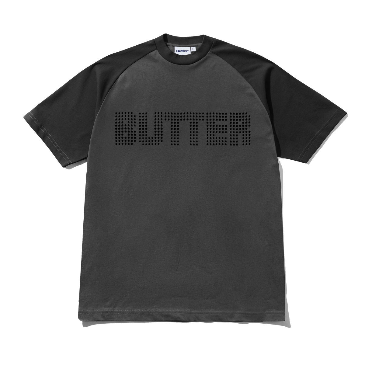 Stars Raglan Tee, Black