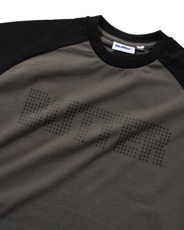 Butter Goods Stars Raglan Tee, Black