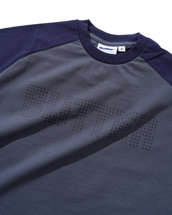 Butter Goods Stars Raglan Tee, Navy