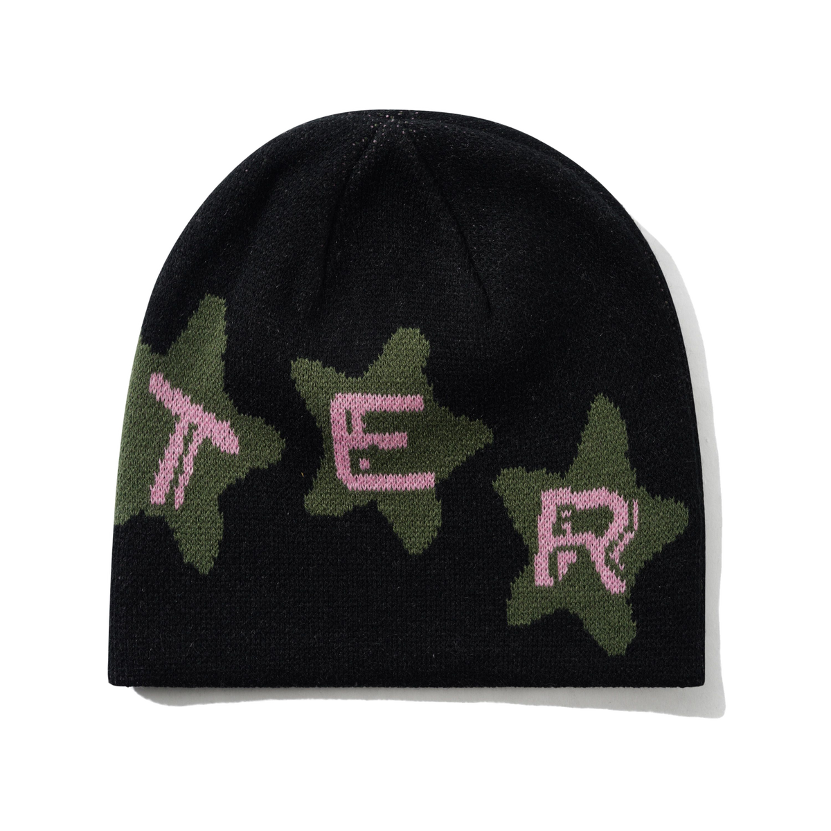 Stars Skully Beanie, Black