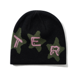 Stars Skully Beanie, Black