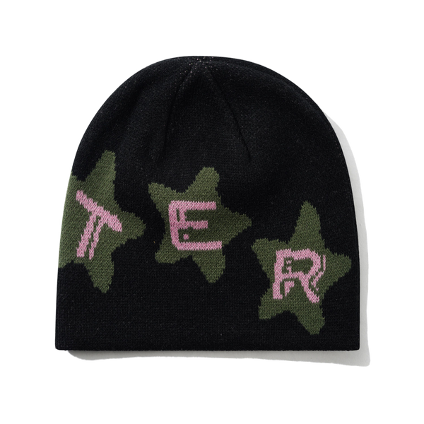 Butter Goods Stars Skully Beanie, Black