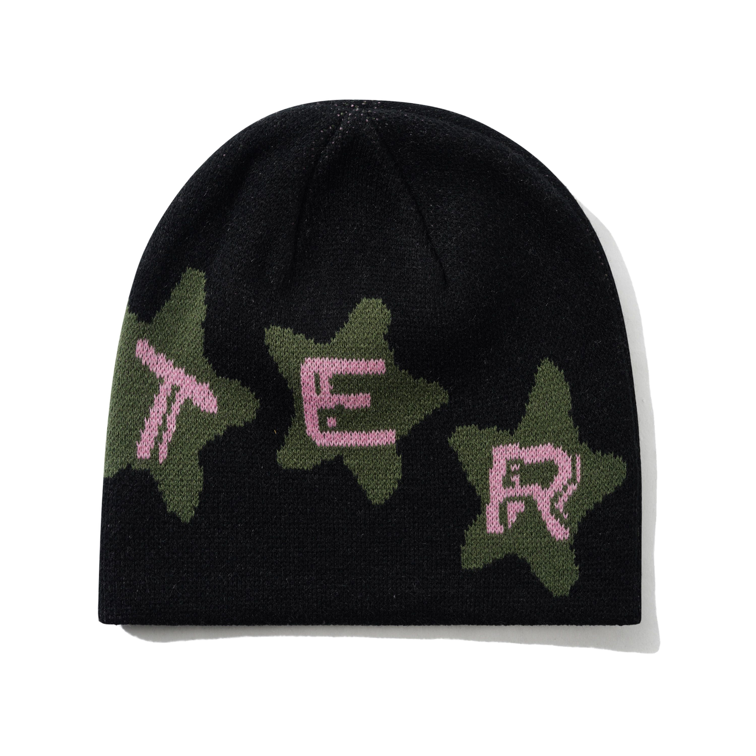 Stars Skully Beanie, Black