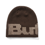 Stars Skully Beanie, Dark Brown