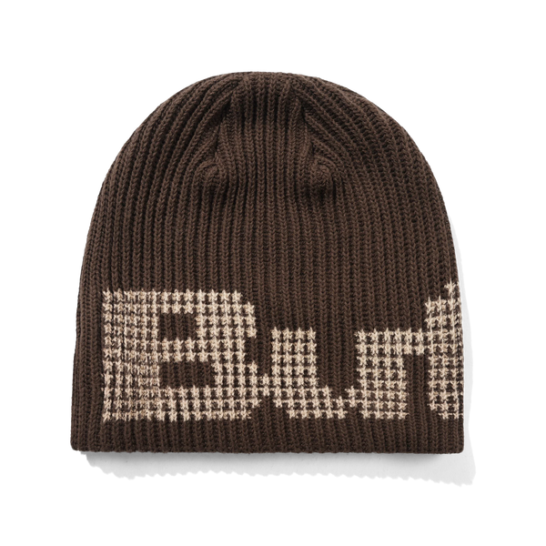 Butter Goods Stars Skully Beanie, Dark Brown