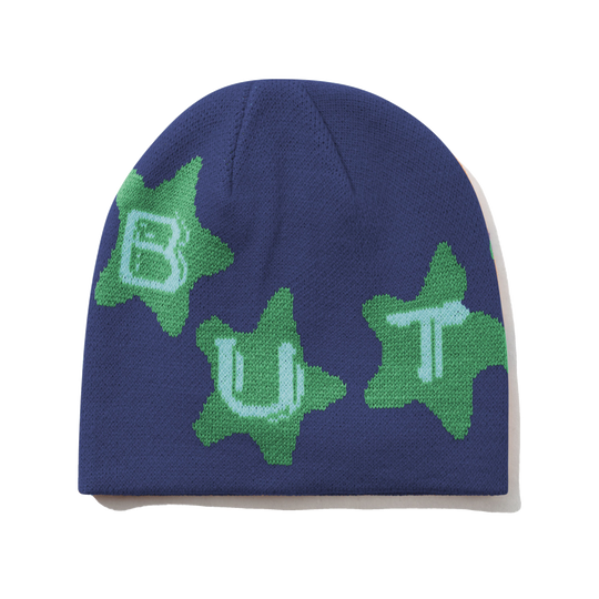 Stars Skully Beanie, Navy