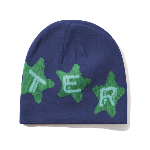 Butter Goods Stars Skully Beanie, Navy