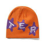 Stars Skully Beanie, Orange