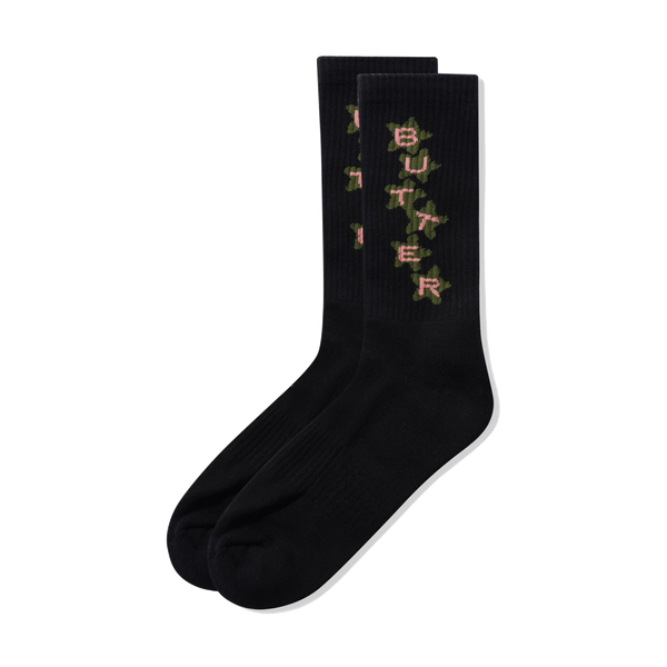 Butter Goods Stars Socks, Black