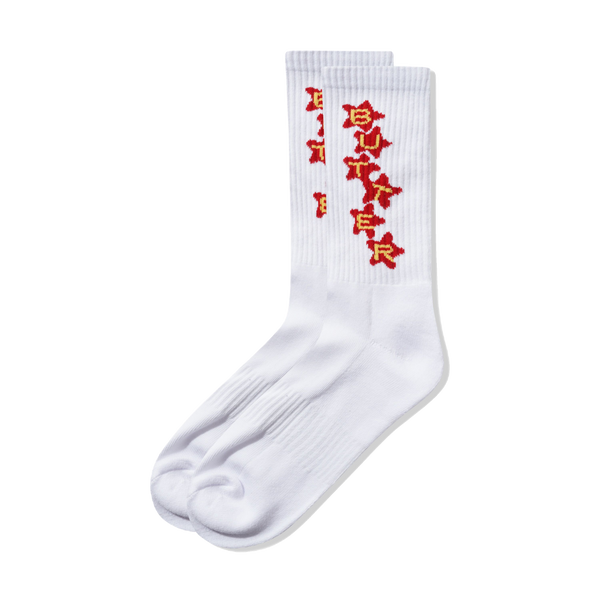 Butter Goods Stars Socks, White