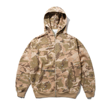Stars Waffle Zip-Thru Hood, Desert Camo