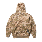 Stars Waffle Zip-Thru Hood, Desert Camo