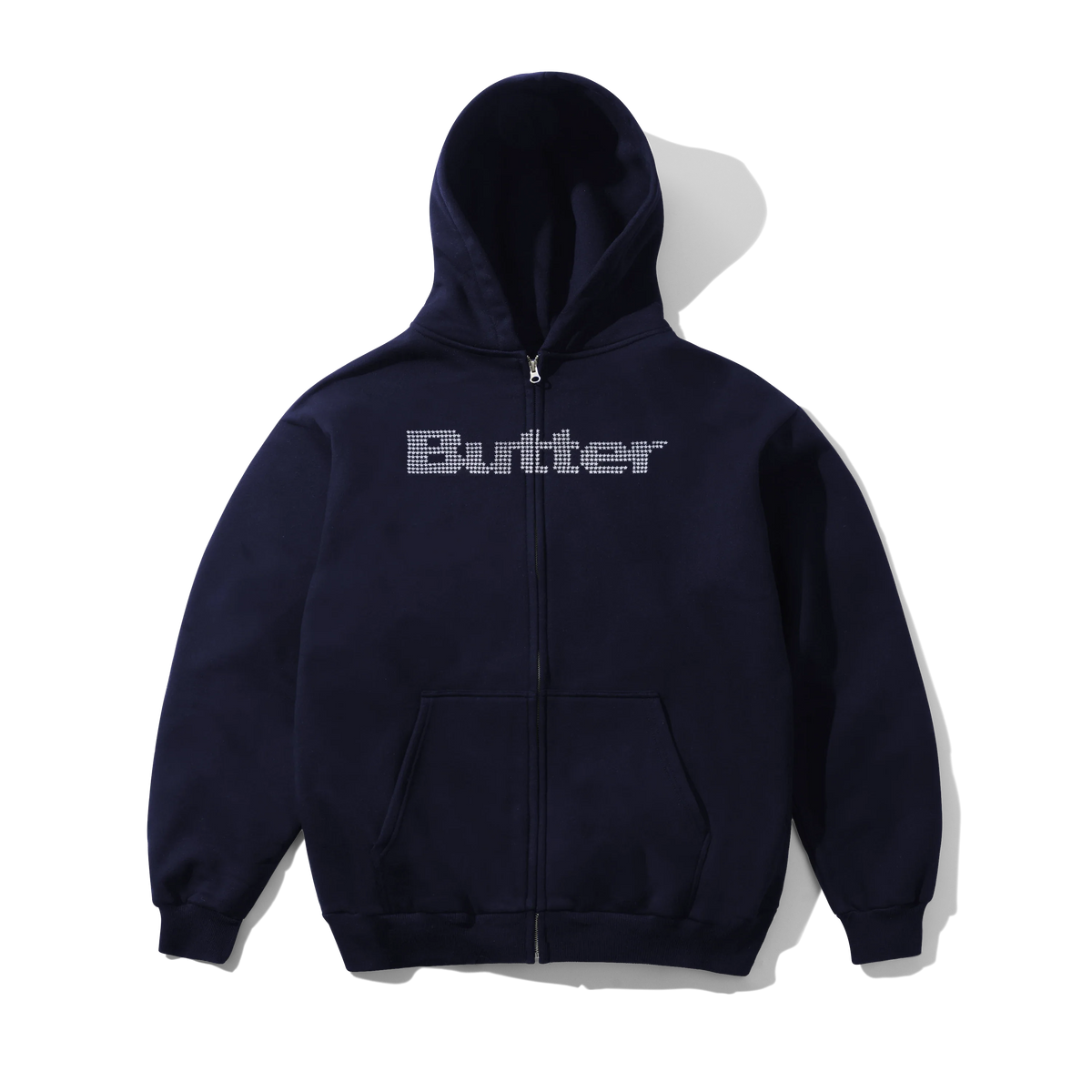 Stars Zip-Thru Hood, Navy