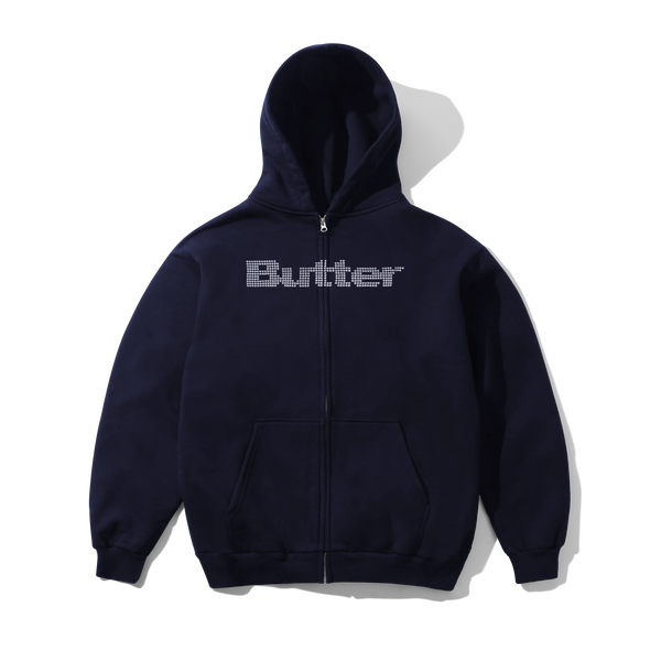 Butter Goods Stars Zip-Thru Hood, Navy