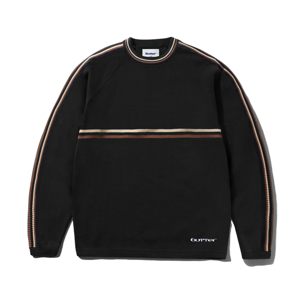 Butter Goods Station Knit Sweater, Black