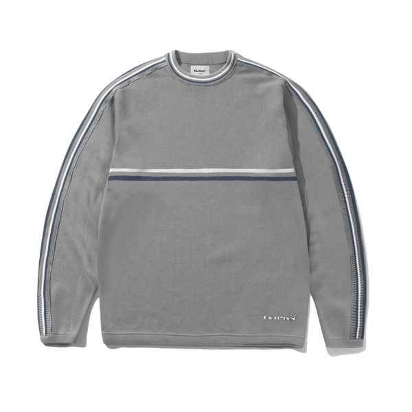 Butter Goods Station Knit Sweater, Grey