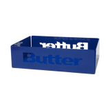 Stencil Logo Metal Tray, Blue