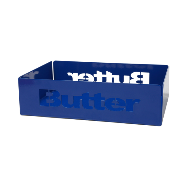 Butter Goods Stencil Logo Metal Tray, Blue
