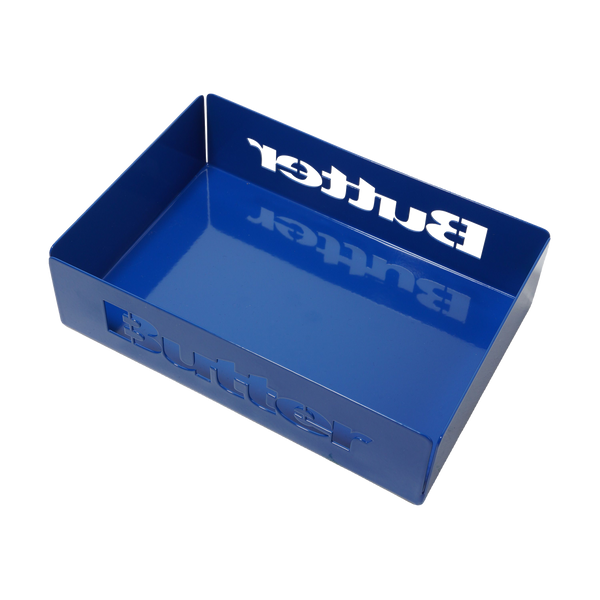 Butter Goods Stencil Logo Metal Tray, Blue