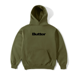 Stencil Logo Pullover Hood, Army