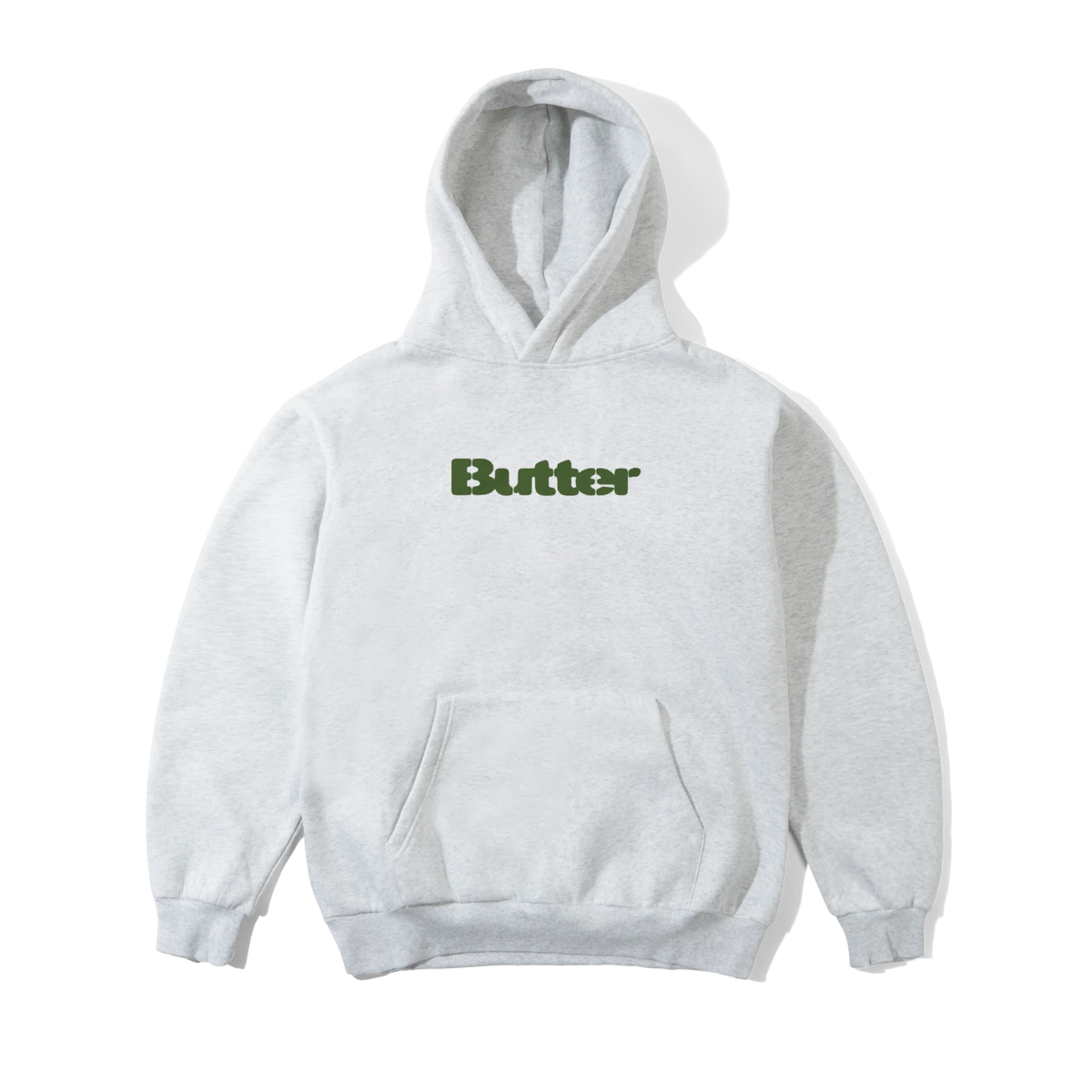 Stencil Logo Pullover Hood, Ash