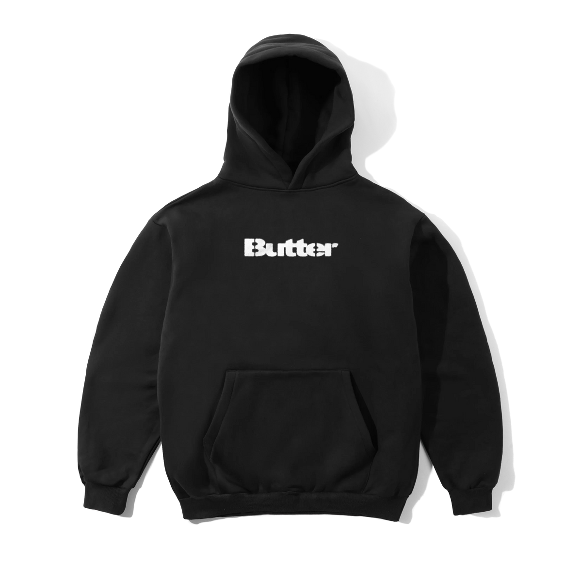Stencil Logo Pullover Hood, Black