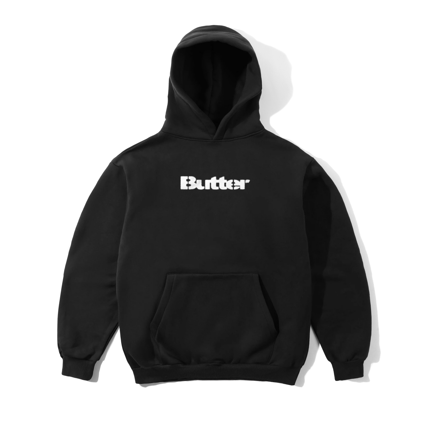 Stencil Logo Pullover Hood, Black