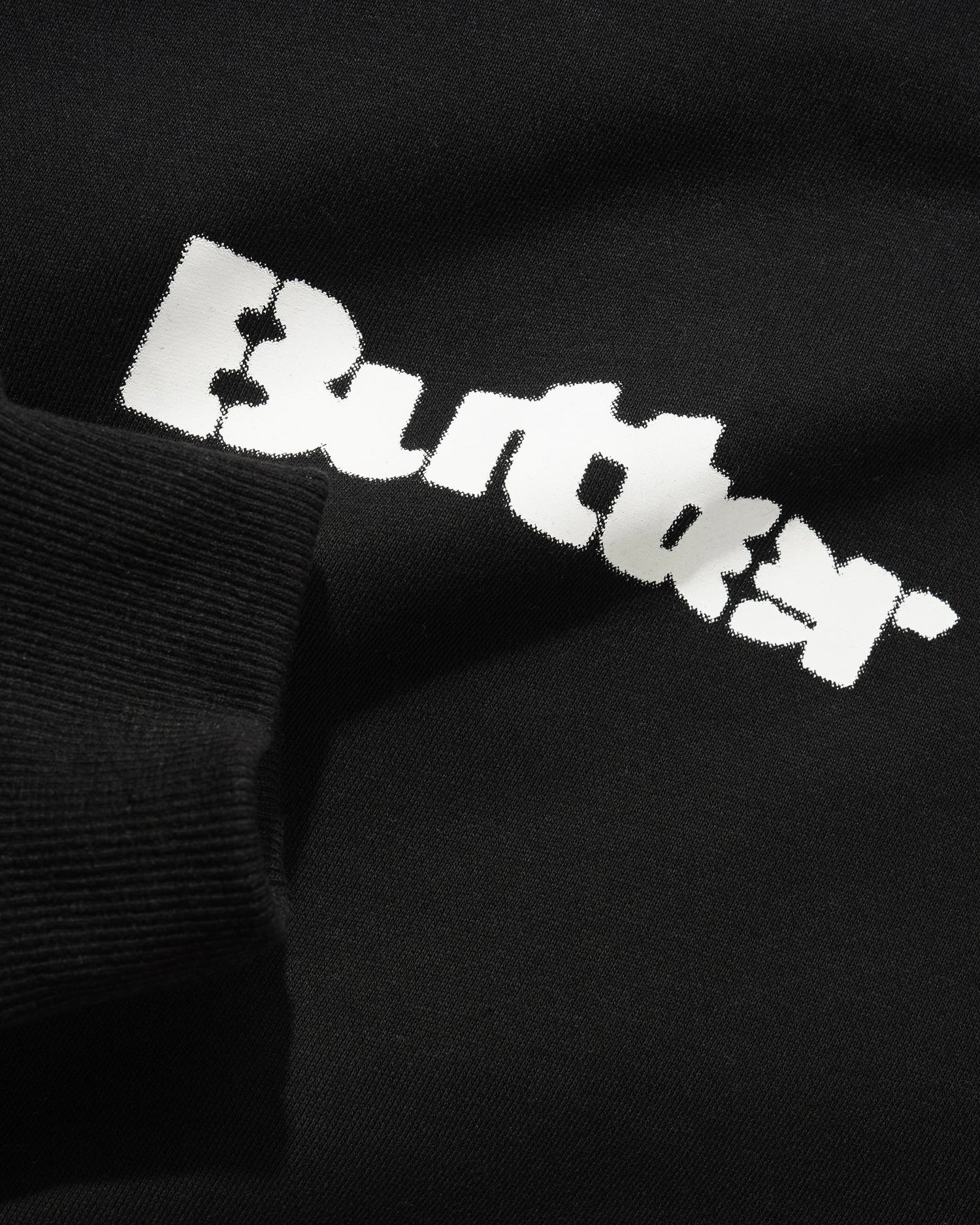 Stencil Logo Pullover Hood, Black
