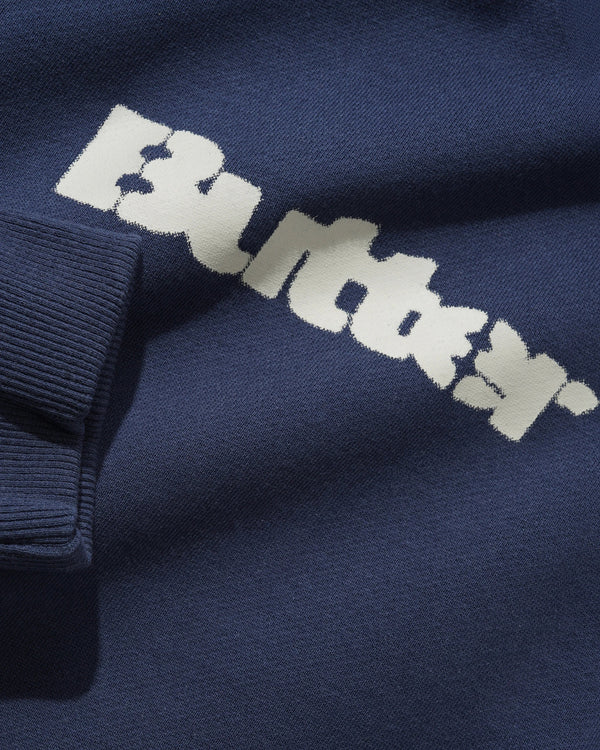 Butter Goods Stencil Logo Pullover Hood, Navy