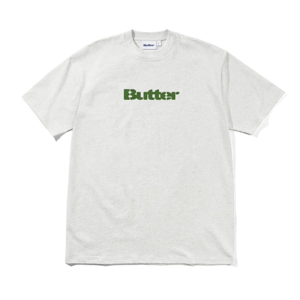 Butter Goods Stencil Logo Tee, Ash