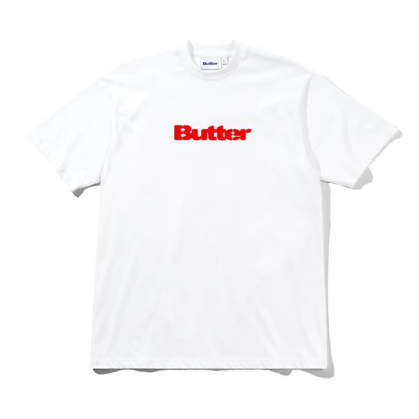 Butter Goods Stencil Logo Tee, White
