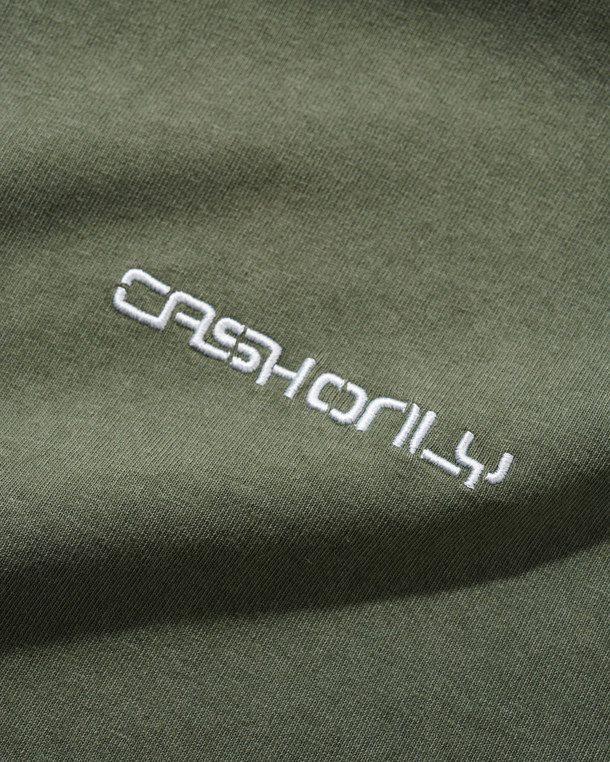 Stencil Pigment Dye Tee, Washed Army