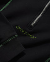 Stencil Quarter Zip, Black