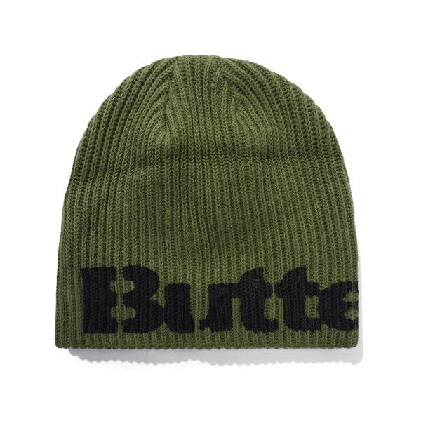 Butter Goods Stencil Skully Beanie, Army