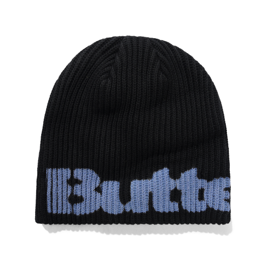 Stencil Skully Beanie, Black