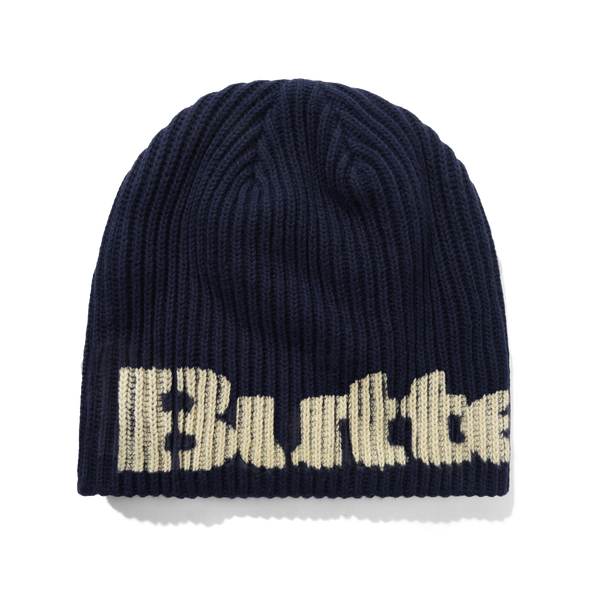Butter Goods Stencil Skully Beanie, Navy