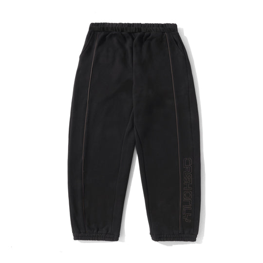 Stencil Track Pants, Black