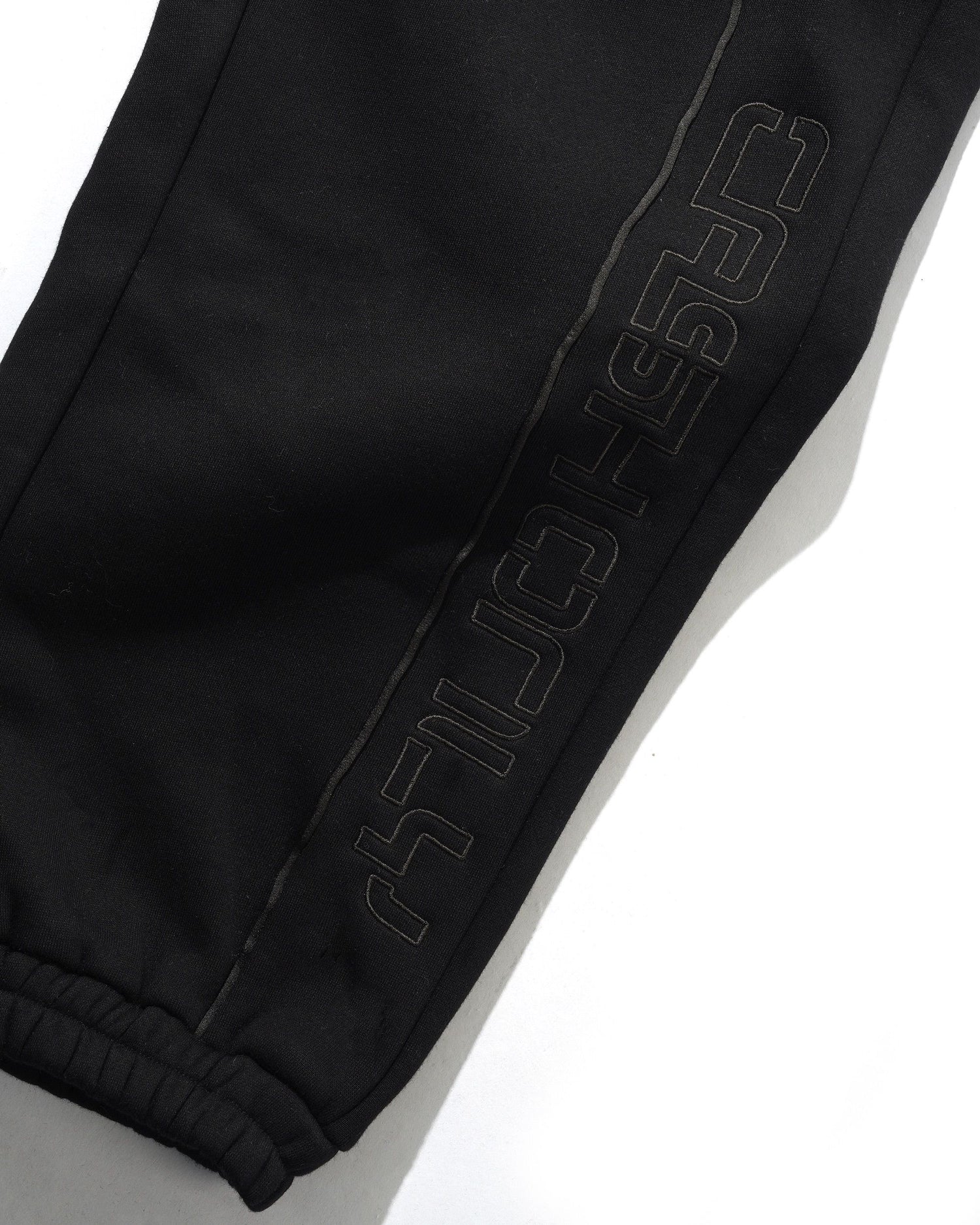 Stencil Track Pants, Black