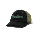 Stencil Trucker Cap, Black