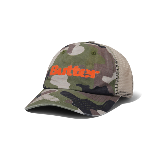 Stencil Trucker Cap, Camo