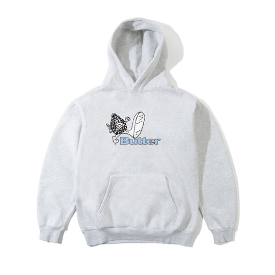 Steppin' Logo Pullover Hood, Ash