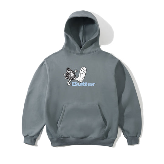 Steppin' Logo Pullover Hood, Dull Mint