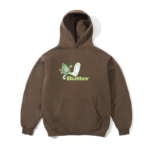 Steppin' Logo Pullover Hood, Brown