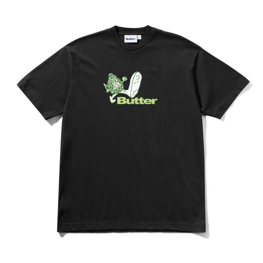 Steppin' Logo Tee, Black