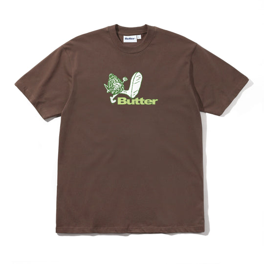 Steppin' Logo Tee, Brown