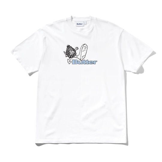Steppin' Logo Tee, White