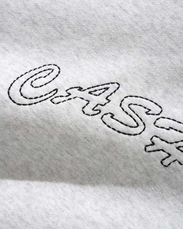 Cash Only Stitch Logo Pullover Hood, Ash