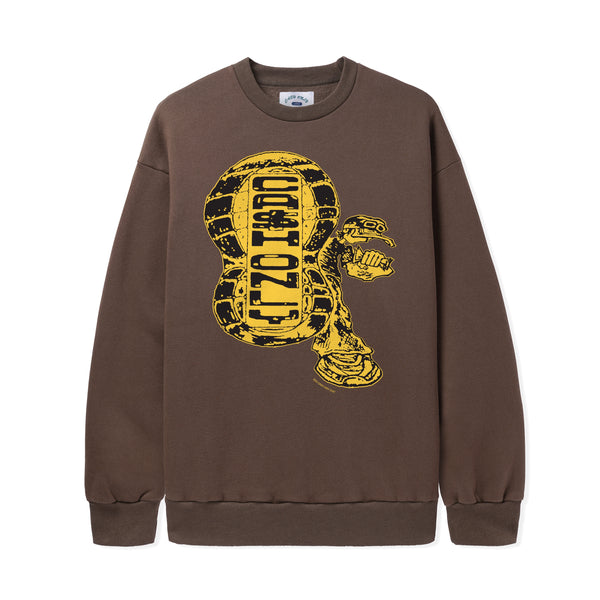 Cash Only Stomp Crewneck, Brown
