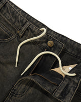 Straight Leg Denim Jeans, Brown Tint