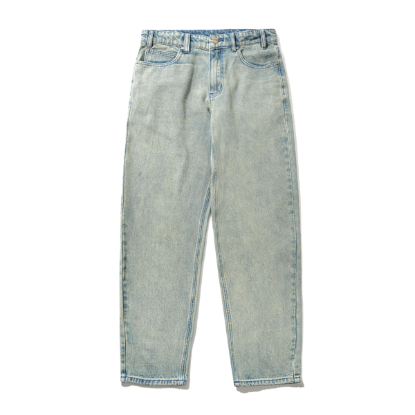 Butter Goods Straight Leg Denim Jeans, Dirty Wash Blue
